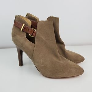 Coach Ann Suede heel boots size 11 buckle
